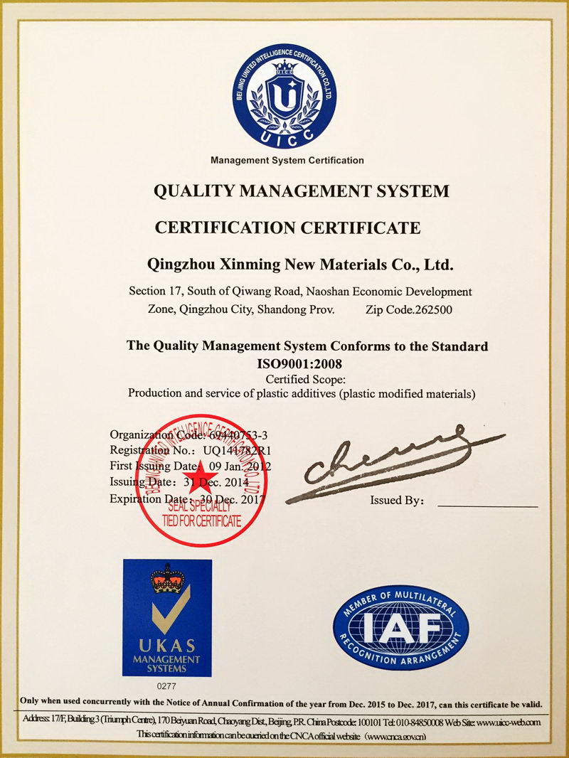 ISO9001：2008